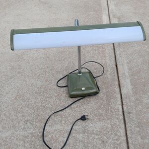 Mobilite Lamp UL Listed Sage Green Desktop Gooseneck MCM Vintage Home Decor
